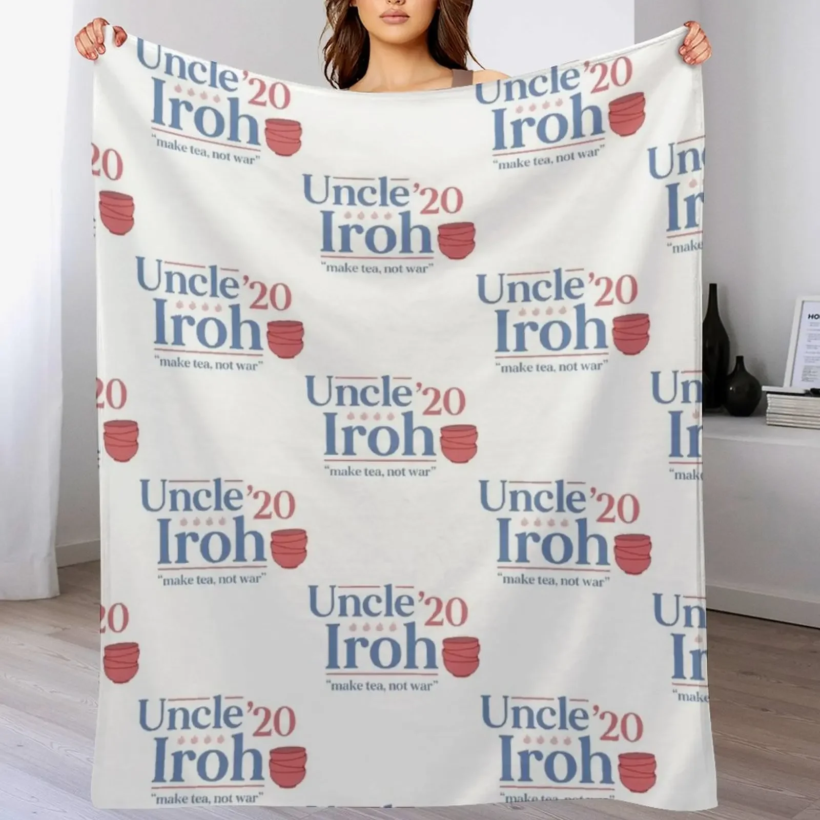 Uncle Iroh 2020 Throw Blanket Sofas manga Custom Hairys Blankets