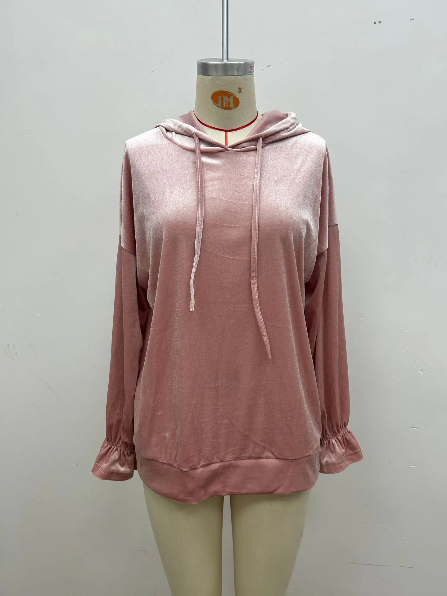 Hooded Hoodie No Pattern Irregular Fit Casual with Hooded Sweatshirt Japanese Korean Casual Regular Length Pullover Women Hoodie