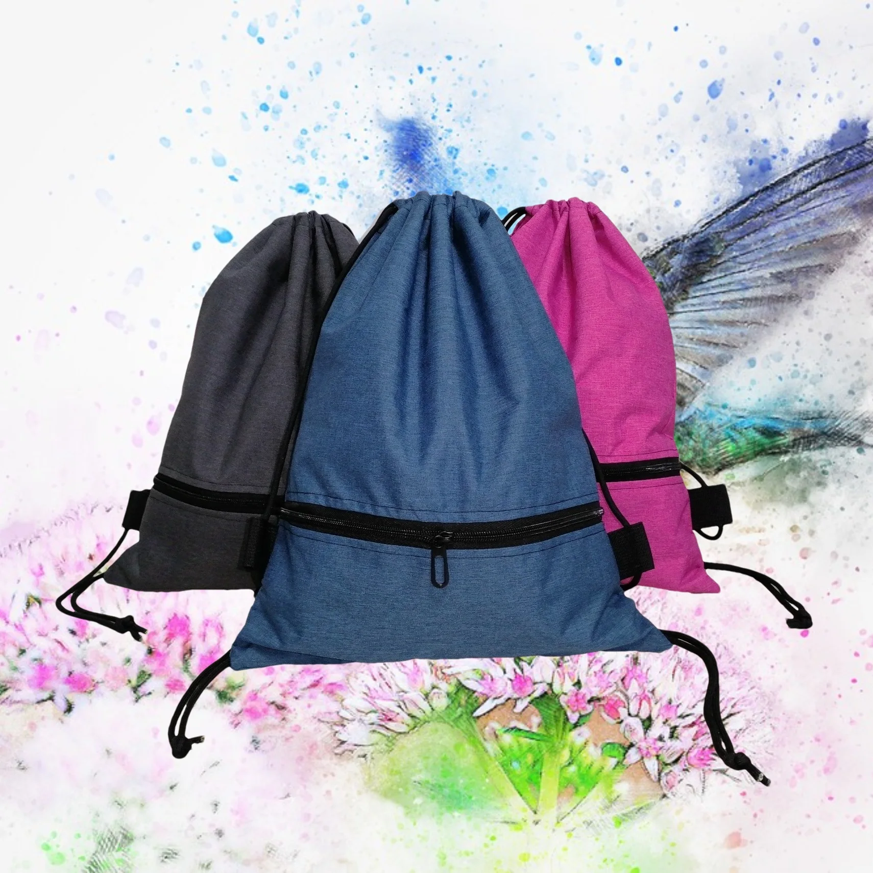 SonKai Can: Waterproof Oxford Drawstring Backpack - Lightweight, Stylish, and Spacious - Ideal for Everyday Use