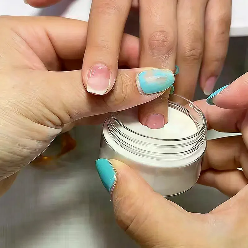 Powder Chip Resistant Pigment For Home DIY Salon Nail Art Manicure Making Accessory SupplyClear White Acrylic Nail Dipping