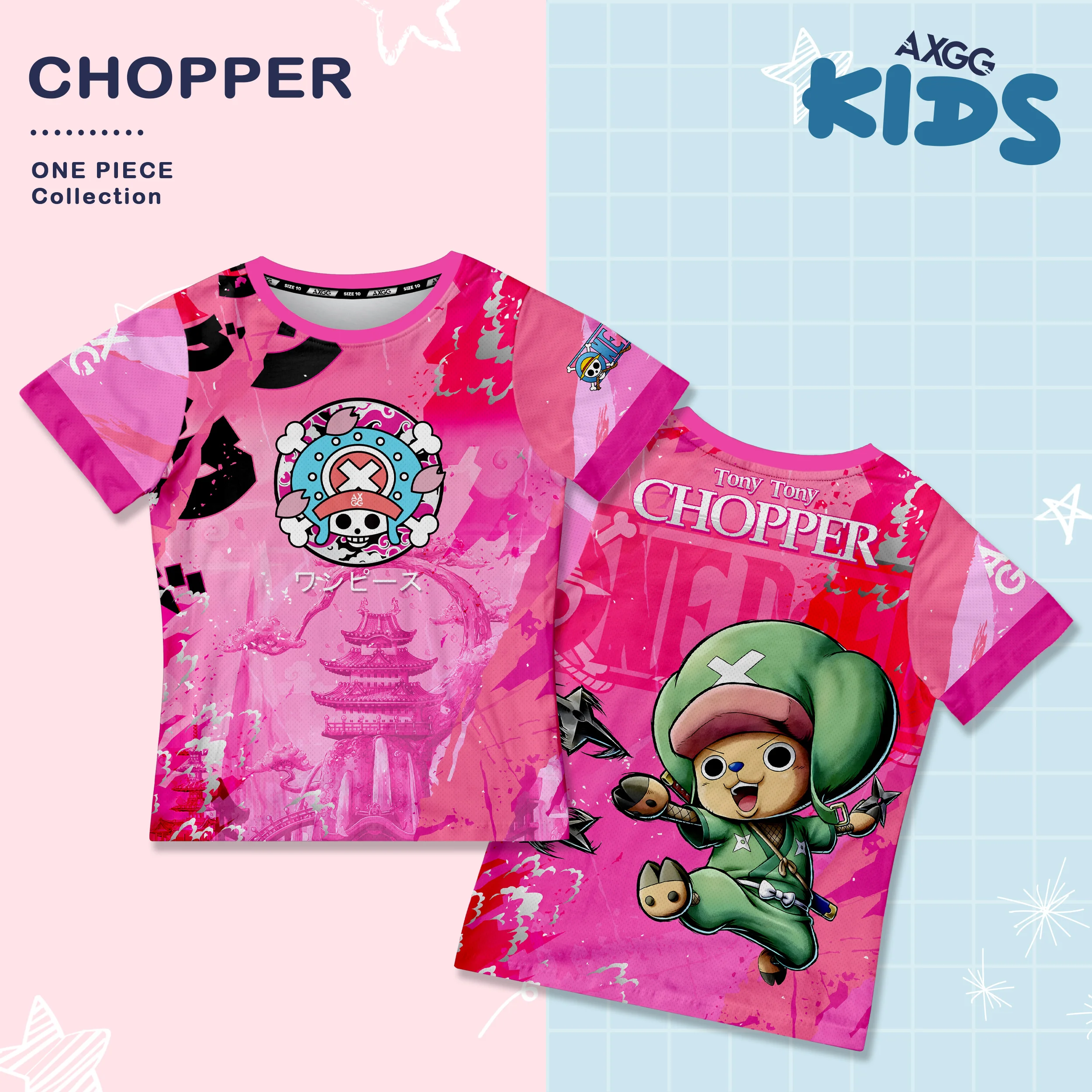 One Piece Tony Tony Chopper Anime Herren/Damen T-Shirts 2026 Neue Sommermode Lässiges Rundhals-Oberteil Kurzarm-T-Shirt Herren Kinder Y2k