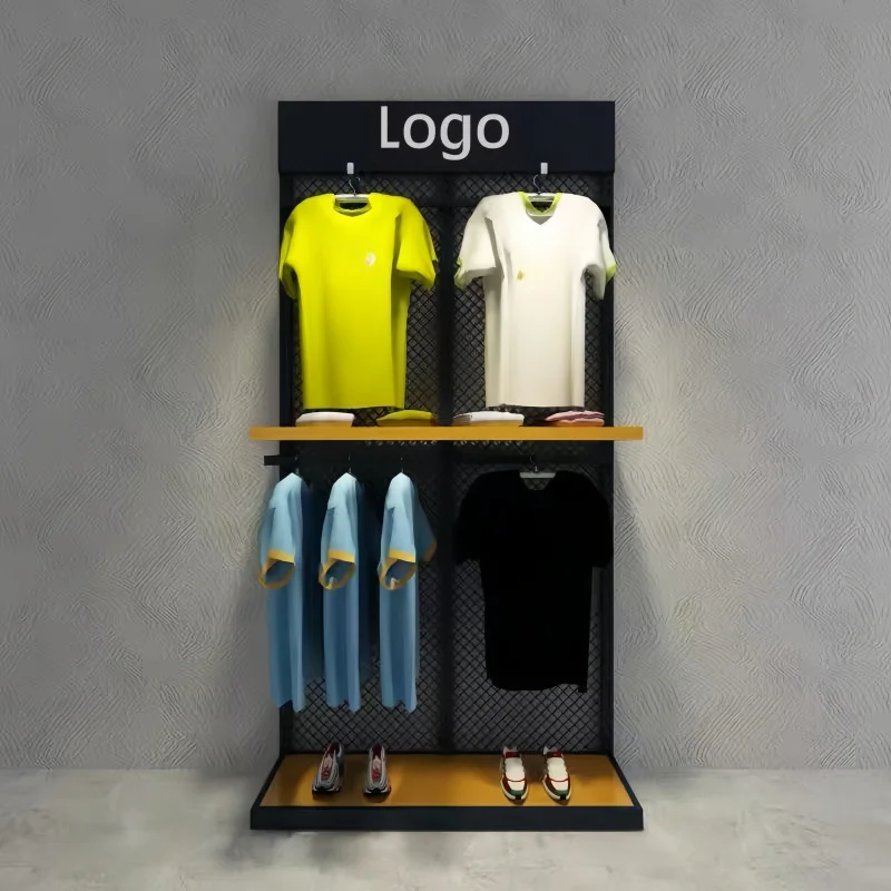 custom.Sport Shoe Basketball Display Shop Shelves Sports Equipment Store Display Racks and Cashier Counter with