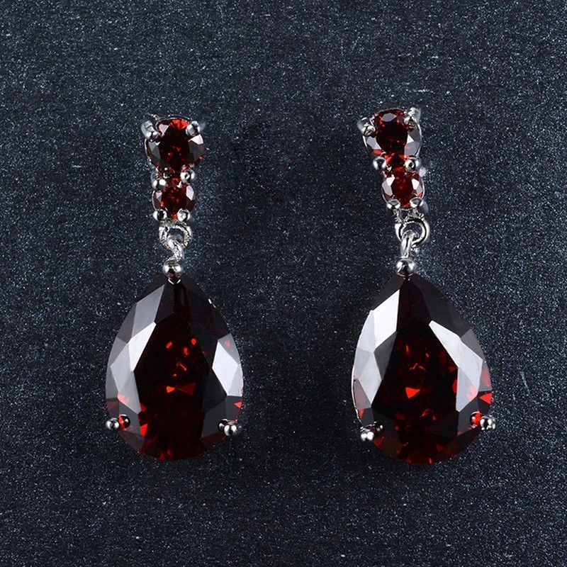 الأقراط البوهيمية الفاخرة تتدلى للنساء ، الكريستال الأرجواني ، نمط الأزهار ، قطرات ، مجوهرات مأدبة أنيقة ، جودة عالية