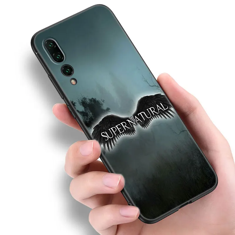 Supernatural SPN Dean Sam Black Phone Case For Huawei P10 P20 P30 P40 Lite P50 P60 Art P50E P Smart Z 2018 2020 2021 Pro 2019