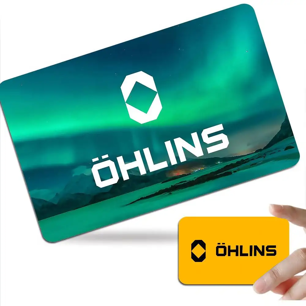 Ohlins logo Game Film Cover Sticker Case for Small Chip Credit Debit Card Front Side