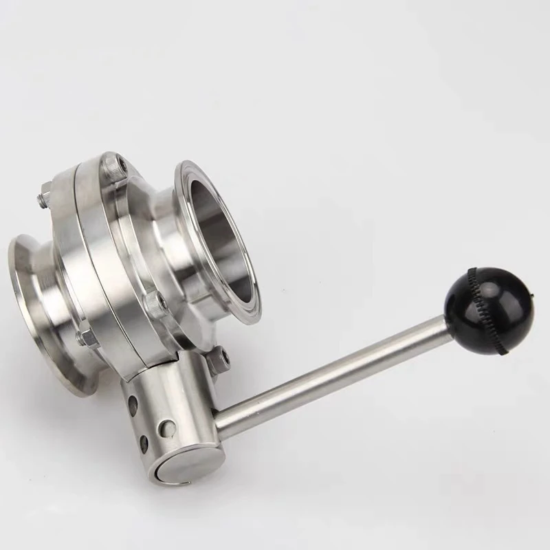 

NEW 1-1/2" 38mm SS304 Stainless Steel Sanitary 1.5" Tri Clamp Butterfly Valve Homebrew Beer Dairy Product