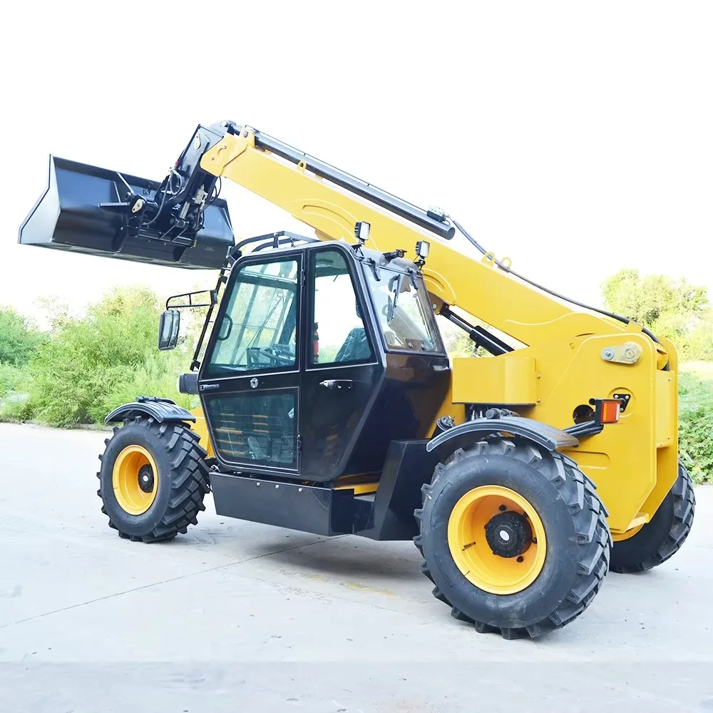 3-Ton Telescopic Telehandler Engine Fuel-Powered Forklift Crane New Condition 6m Lifting Height Farm
