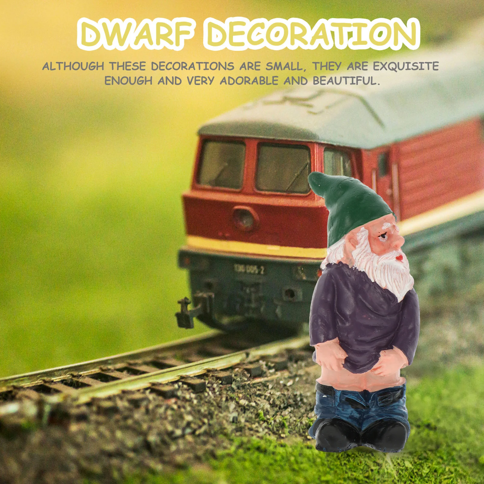 

Dwarf Shaped Garden Adornment Resin Craft For Lawn Decoration Lovely Gnome Statue Yard Decor Garden Ornament