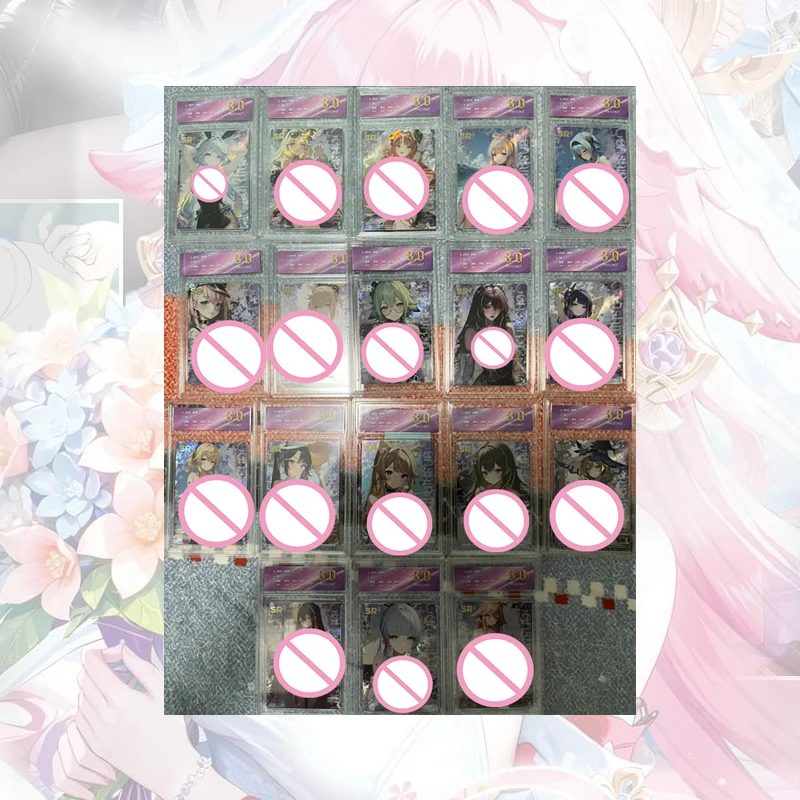 

Anime Goddess Story LXP GP SLR SP BR Cards Raiden Shogun Ningguang Furina Yae Miko Kamisato Ayaka Ganyu Collectible Cards