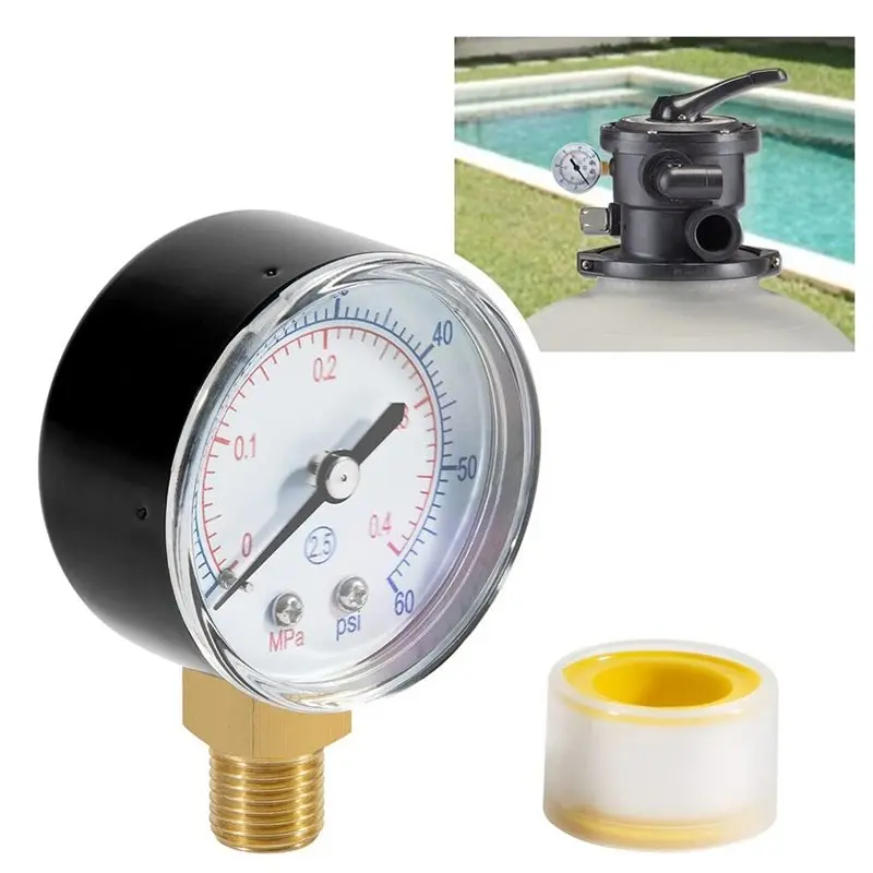 HOT-For Select Hayward ECX270861 Pressure Gauge Filter 0-60 PSI For Sand And D. E. Systems