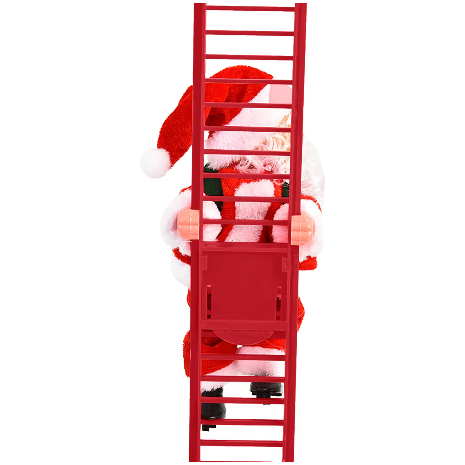 2023 Electric Climbing Ladder Santa Claus with Music & LED Light, Xmas Tree Decorations Hanging Christmas Ornaments Tree Decor