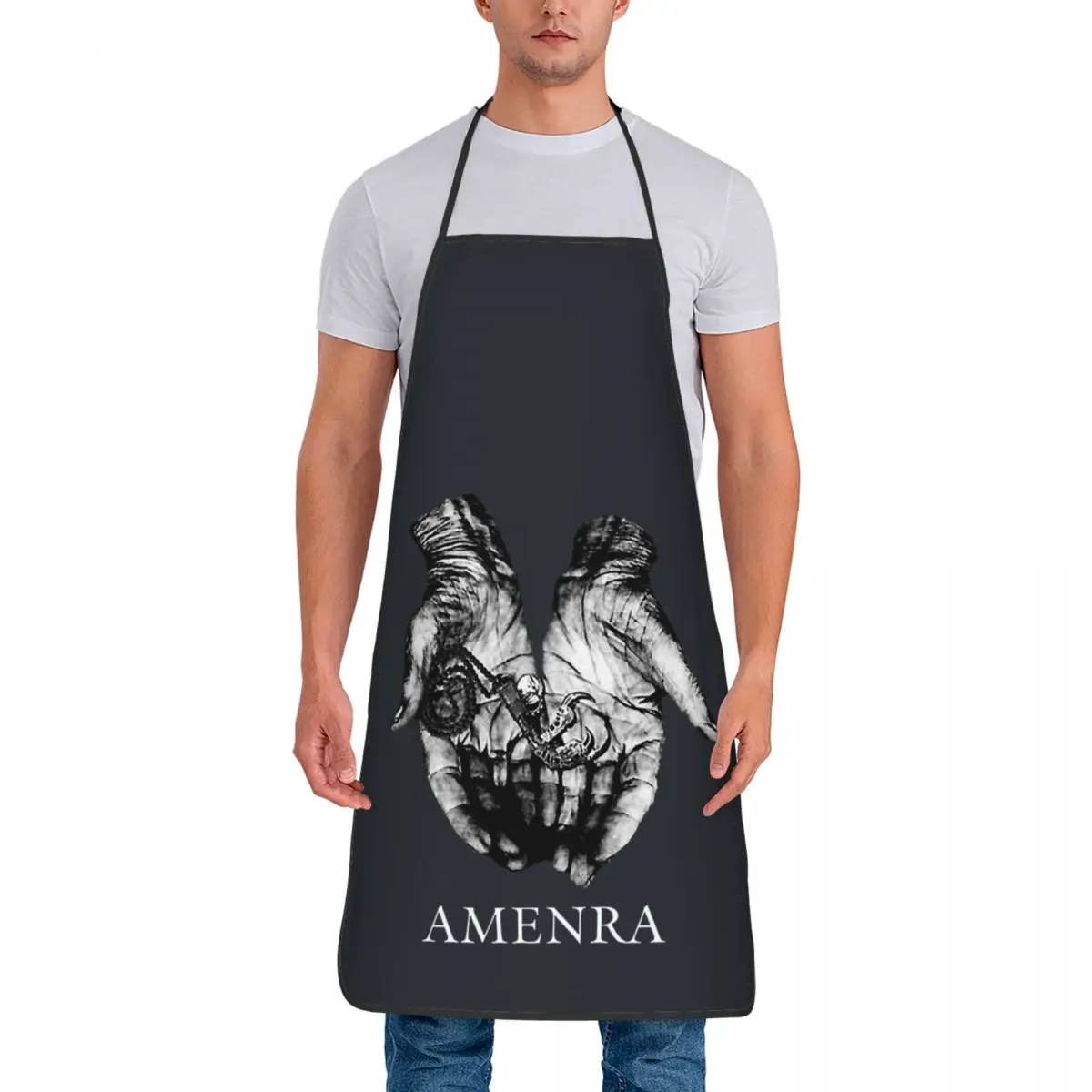 Custom Bib Skull Aprons for Men Women Unisex Adult Chef Kitchen Cooking Bloody Wood Tablier Cuisine Baking