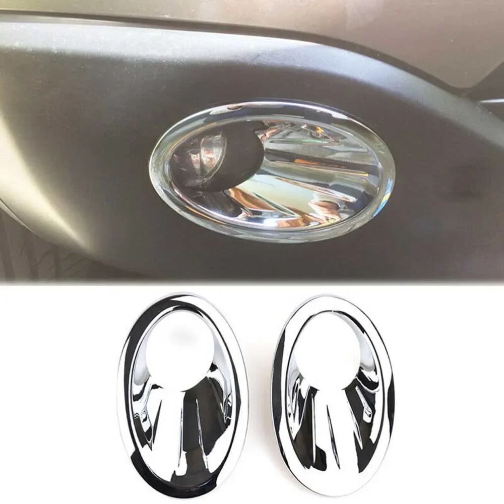 2pcs Front Fog Light Cover Trim For Nissan Qashqai / +2 / Dualis J10 2010-2013 Chrome Front Fog Light Cover Trim  NEW