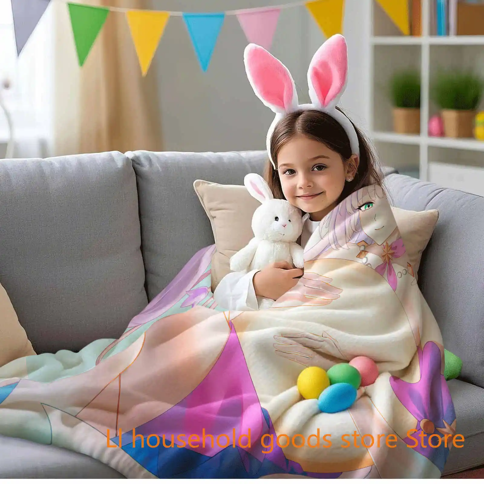 هونكاي روبن الفانيلا رقيق بطانية لحاف ناعم رشاقته بطانية قطيفة الكرتون أريكة بطانية الطفل الكبار هدية #5