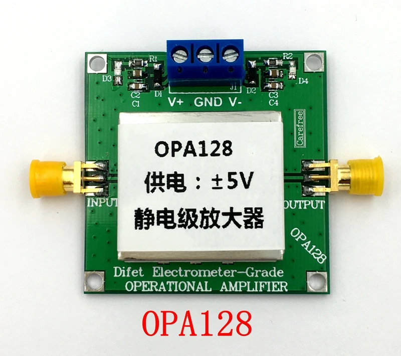 

Практический усилитель уровня электрометра OPA128, низкое смещение, низкое смещение, усиление 110 дБ, экранирование стоп-диапазона