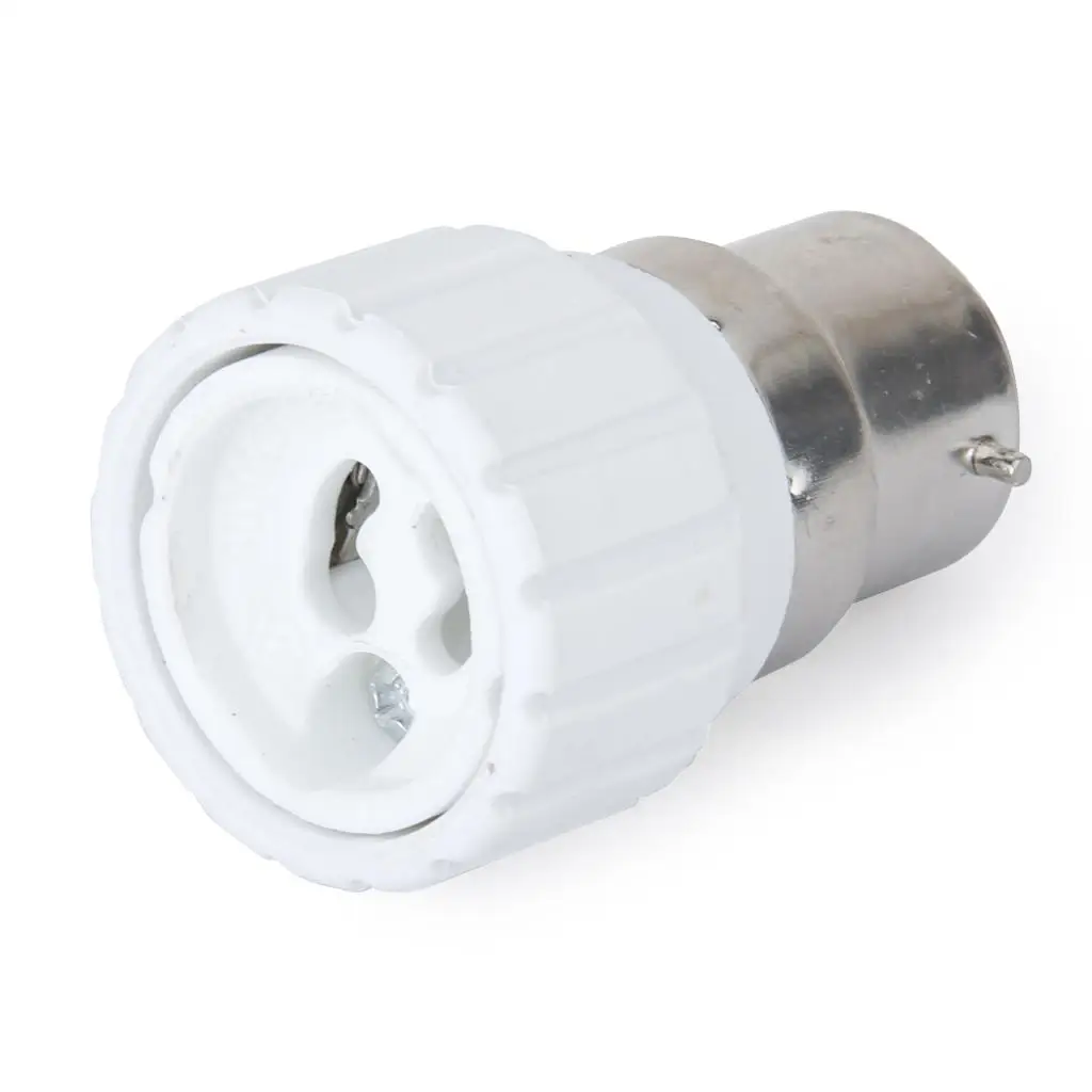 Adaptador de lâmpada halógena LED CFL B22 GU10 Conversor de base de soquete