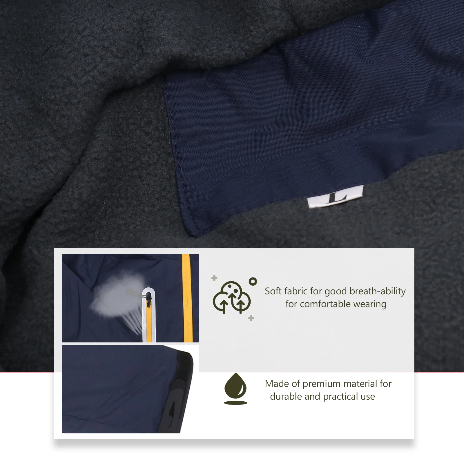 

Mountaineering Suit Waterproof Hooded Outdoor Coat Winter Hiking Windproof Ski Jacket Warm Fleece Outdoor Activities