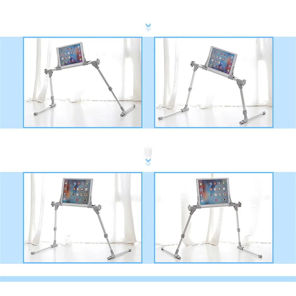 Складная напольная подставка для планшета с регулируемой высотой (35-45 см), универсальный держатель для телефона