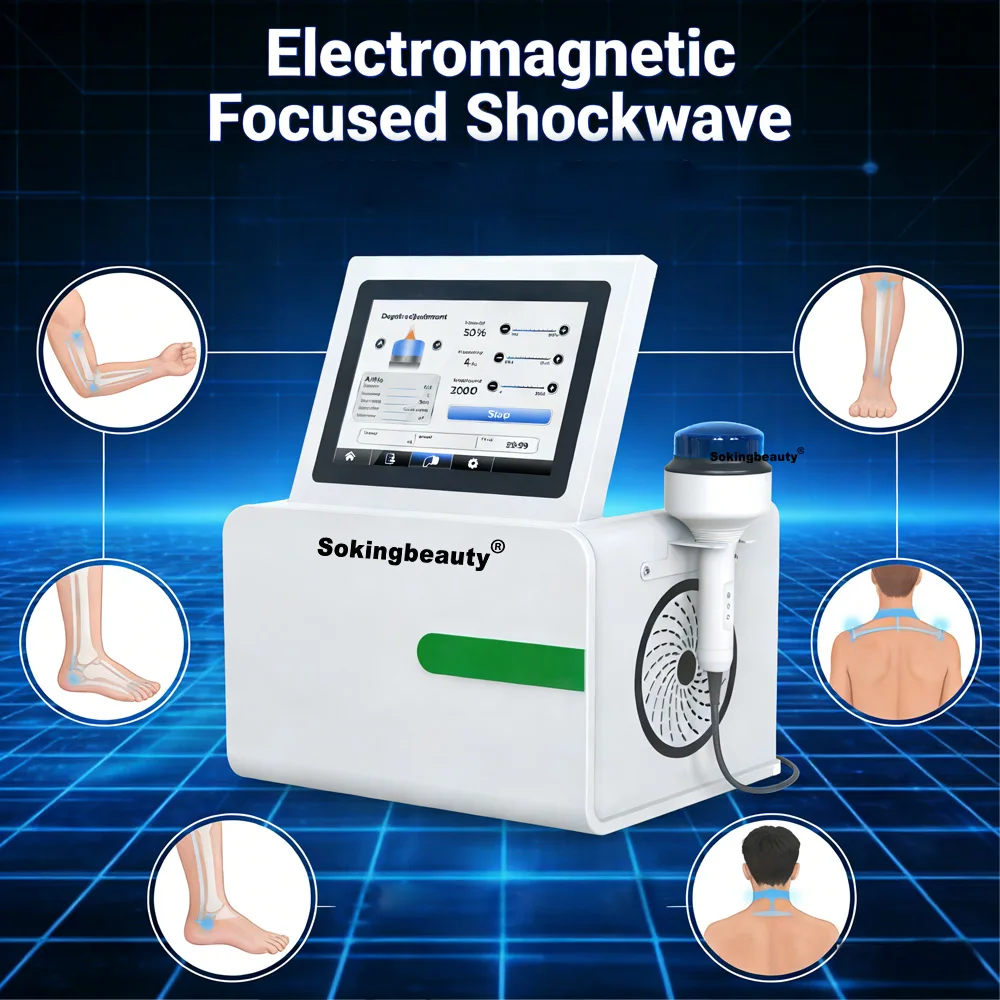 Shock Wave  Machine for Cell Regeneration Stimulation and Soft Tissue Relaxation With 0 to 66mm