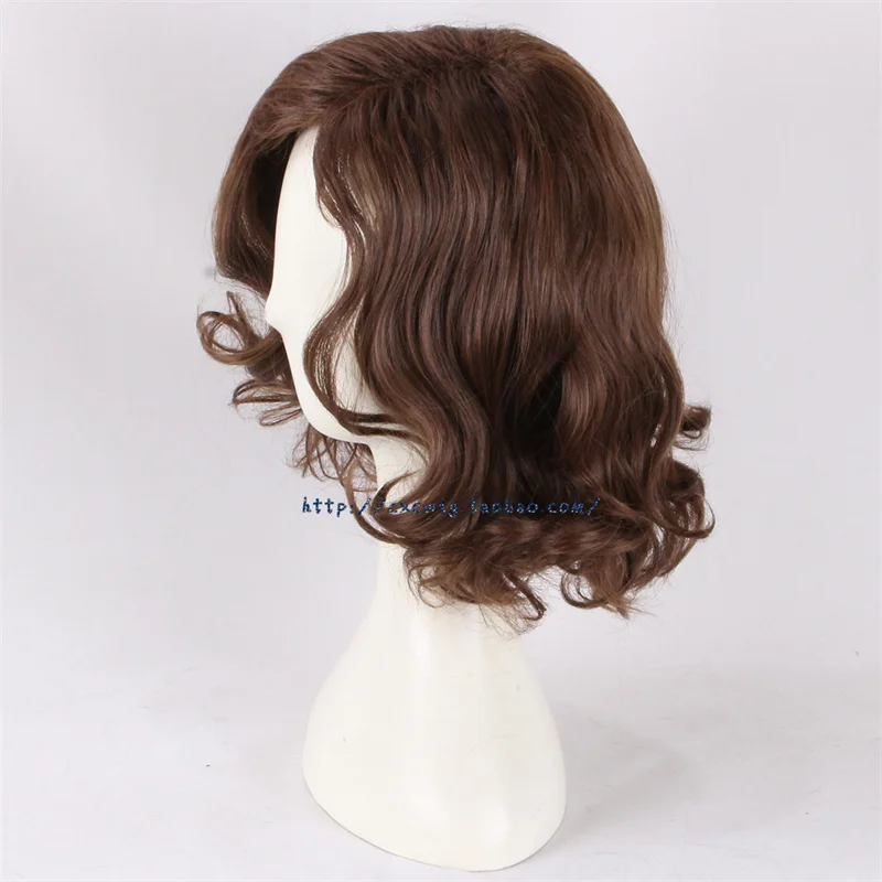 The Walking Cos Dead 2024 Rick Grimes Daryl Cosplay Wig Brown Curly Heat Resistant Synthetic Hair Halloween Party Role Play - view 3