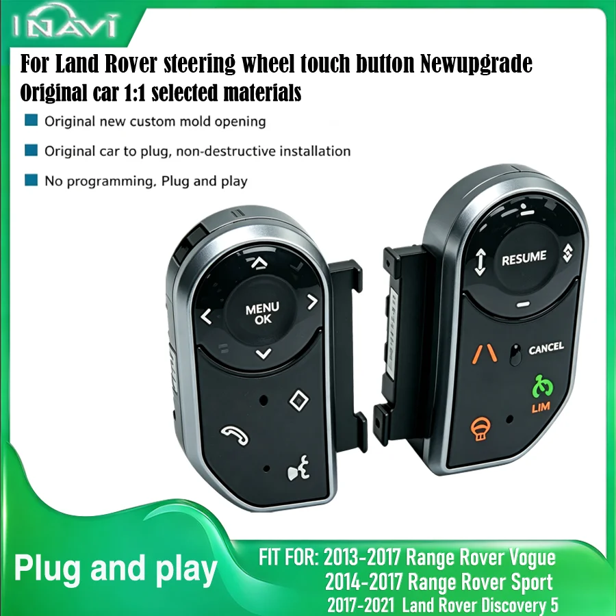Multimedia Player Interface For Range Rover Sport L494 /Vogue L405/LR5 Steering Wheel Button Original Car Style