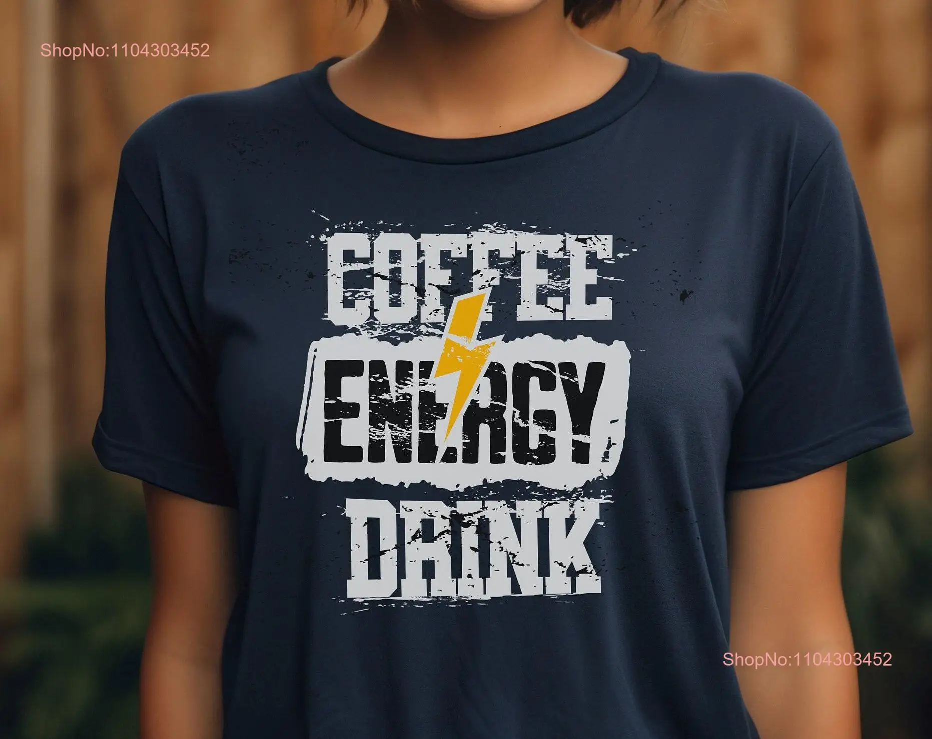 Coffee Energy Drink T Shirt Lovers Barista Waitress Fun for Her Him long or short sleeves