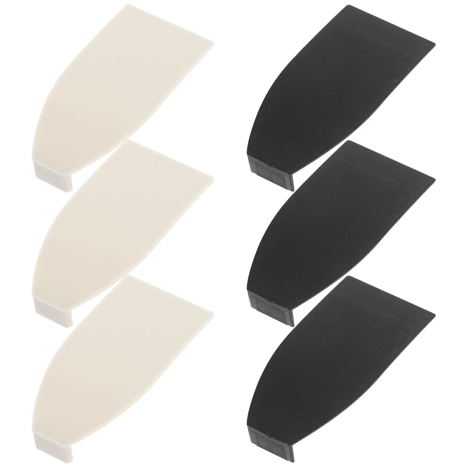 

6Pcs Bass Bow Tips Plastic Covers 3Black 3White Stringed Instrument Accessories Violinist Gift Bass Repair Parts Musical