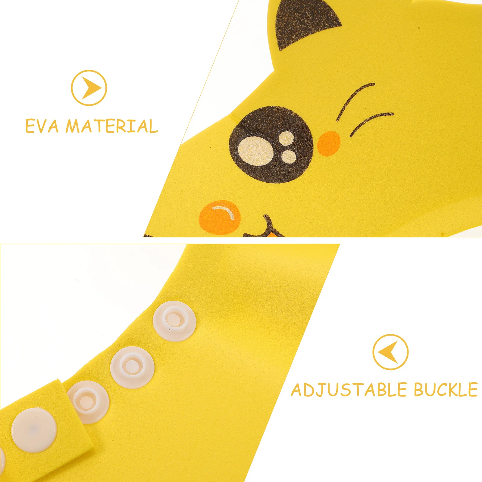 

2Pcs Cartoon Baby Shower Caps Waterproof Adjustable Ear Protection Hair Washing Caps Kids Bathing Hat Shampoo Shield