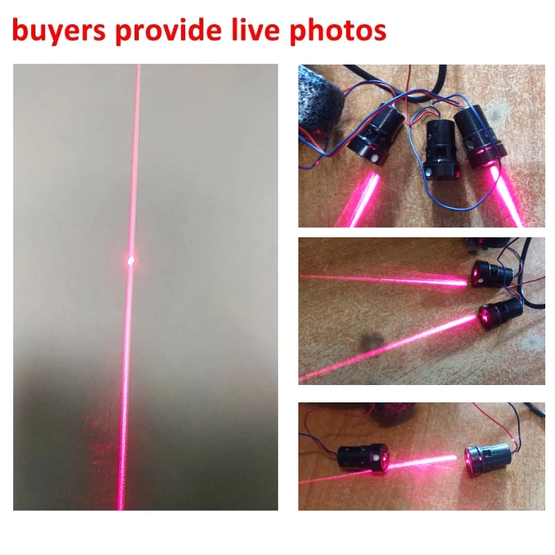 2pcs High Brightness 635nm 5mW Red Line Level Marking Laser Module Long Time Woking Mini LED
