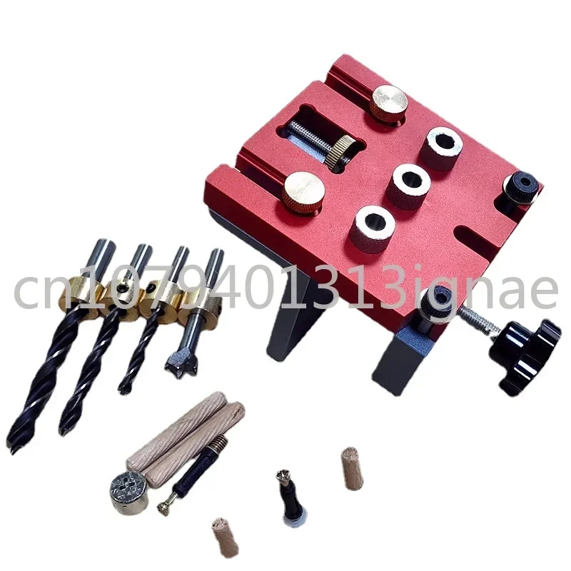 

Three in one punching locator, round wooden tenon, aluminum alloy plate, hole opening, two in one accessories, splicing,