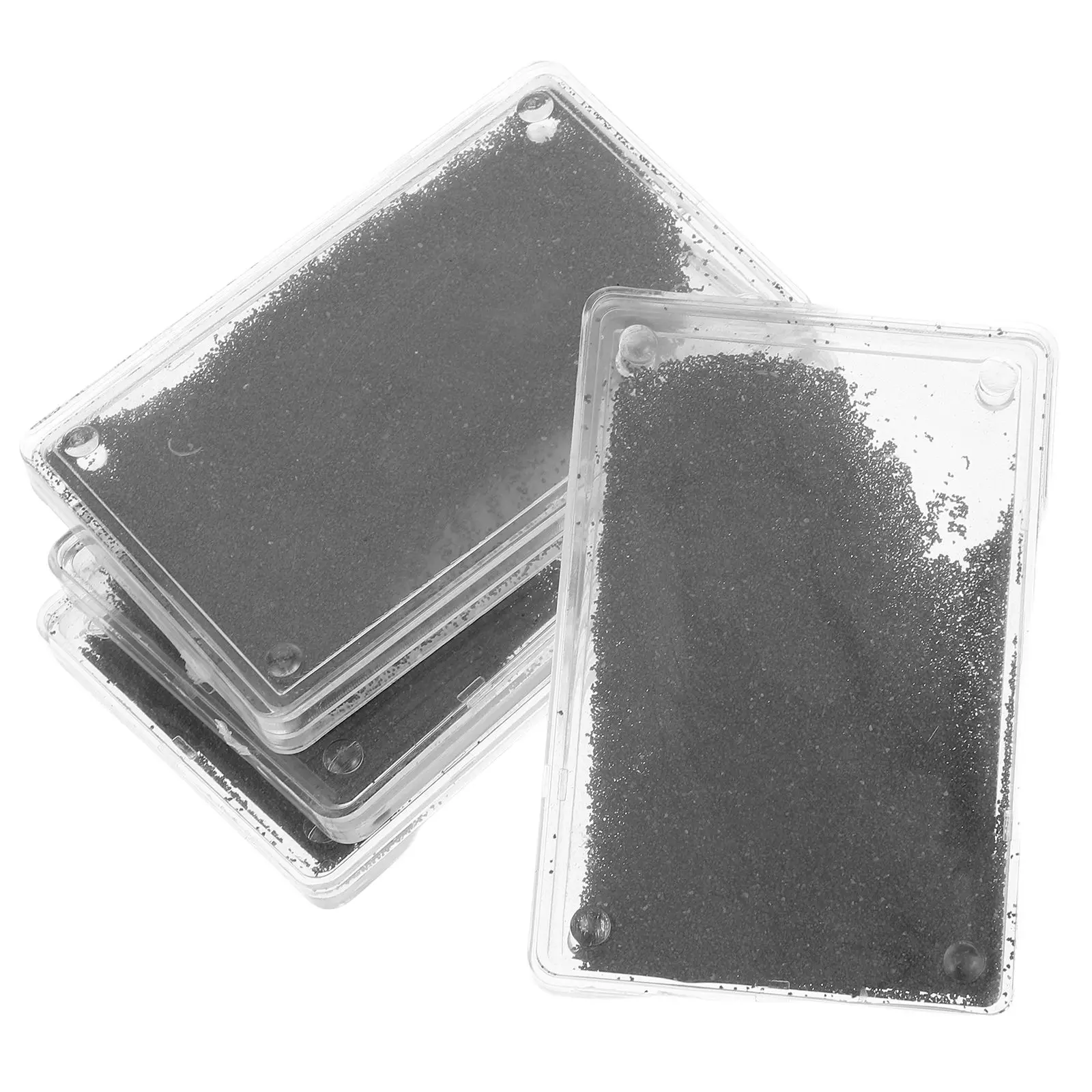 4 Pcs Magnetic Field Iron Powder Box Shavings Filings Physics Teaching Device Science Experiment Instrument Electromagnetism Lab