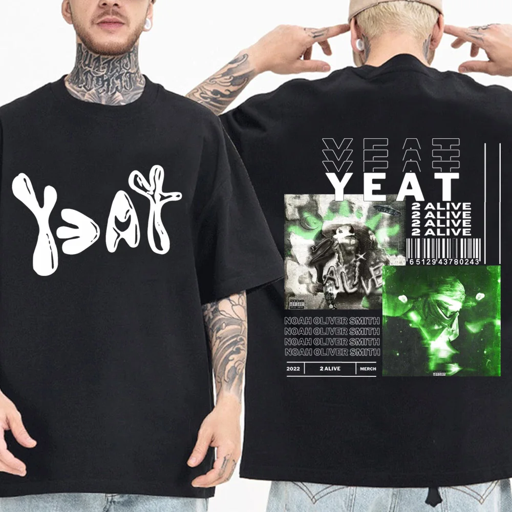 Yeat 2093 T-Shirts Unisex Harajuku O-Ausschnitt Kurzarm hemden Fans Geschenk