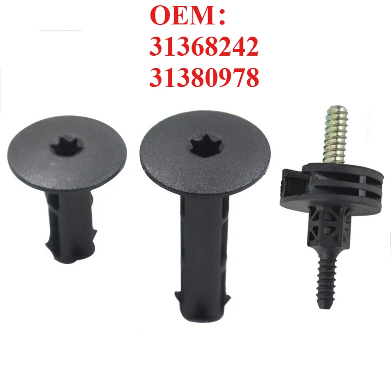 For Volvo XC60 XC90 V60 S60 S90  V90 1pc Engine Upper Cover Clip Protective Cover Clip 31368242 31380978 Interior Accessories