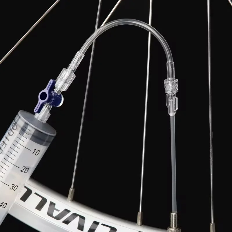 RIDERACE Fahrrad Tubeless Reifen Flüssigkeit Injektion Werkzeug 60 ml Fahrrad Reifen Tubeless Dichtmittel Injektor Öl Mineral Ändern Reparatur Werkzeuge