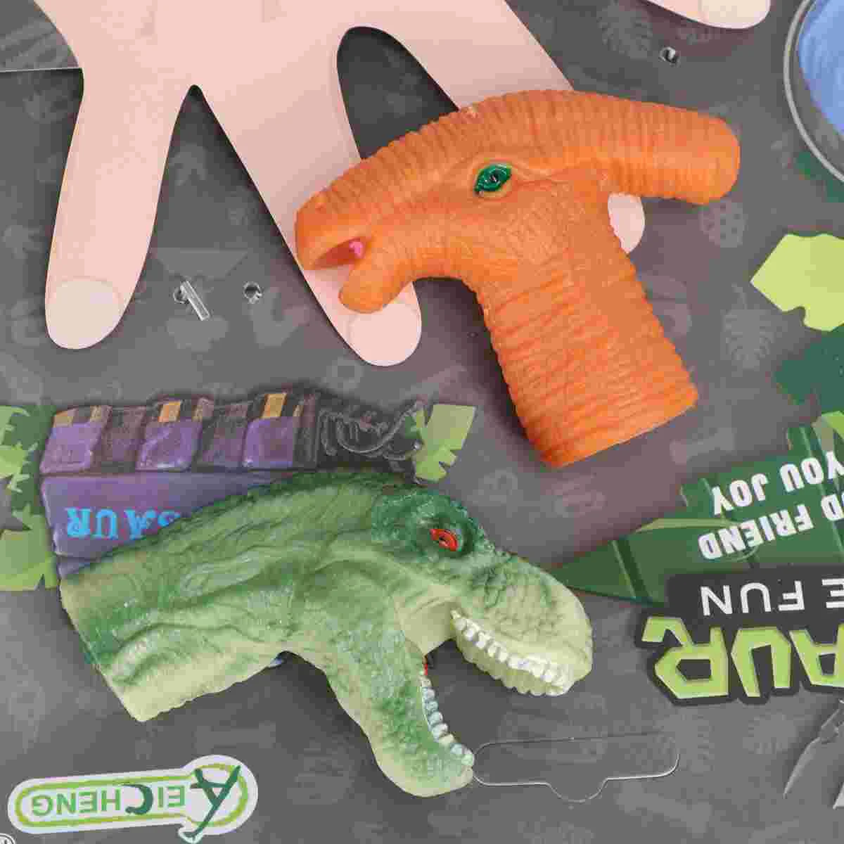 

10 Pcs Toys Finger Puppet Animal Mini Dinosaur Model Children Educational Parent-child