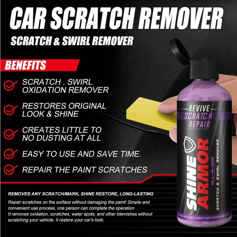 Car Scratch Remover Paint Care เครื่องมือ Auto Swirl Remover รอยขีดข่วนซ่อมขัด Auto Body Grinding Compound Anti Scratch WAX