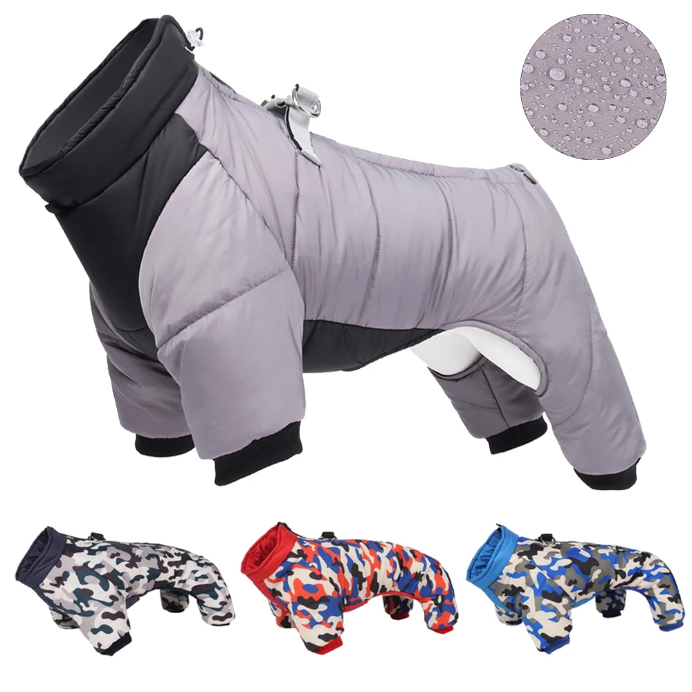 Winter Warme Verdickte Hundejacke Wasserdichte Hundekleidung für Kleine und Mittlere Hunde Welpenmantel Chihuahua Französische Bulldogge Mops Kleidung