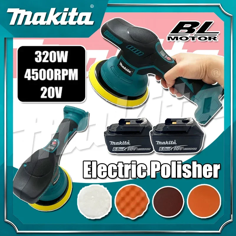 

Makita 8 Gears Digital Display Cordless Car Polisher Electric Polisher Auto Car Waxing Polishing Machine For Makita 18V Battery