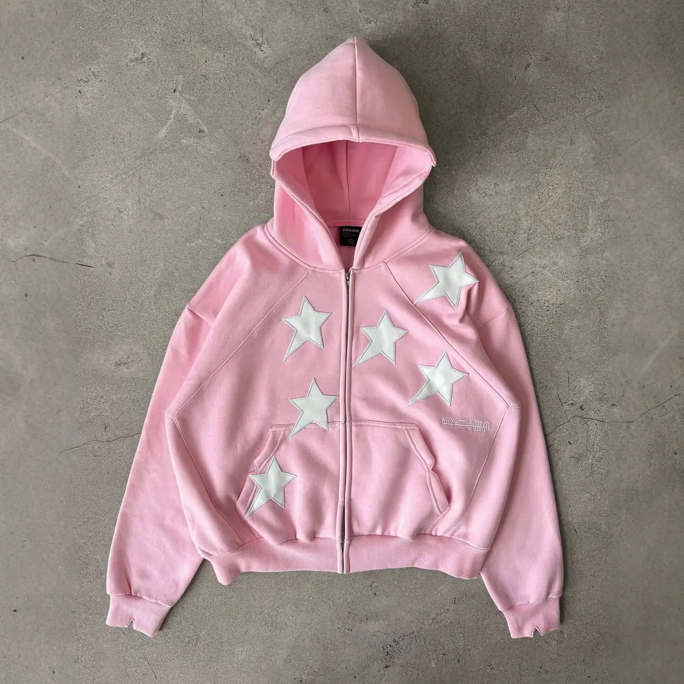 2025 الخريف/الشتاء جديد ستار عنصر شخصية الشارع فضفاض الرجال والنساء العصرية مقنعين سستة سترة البلوز