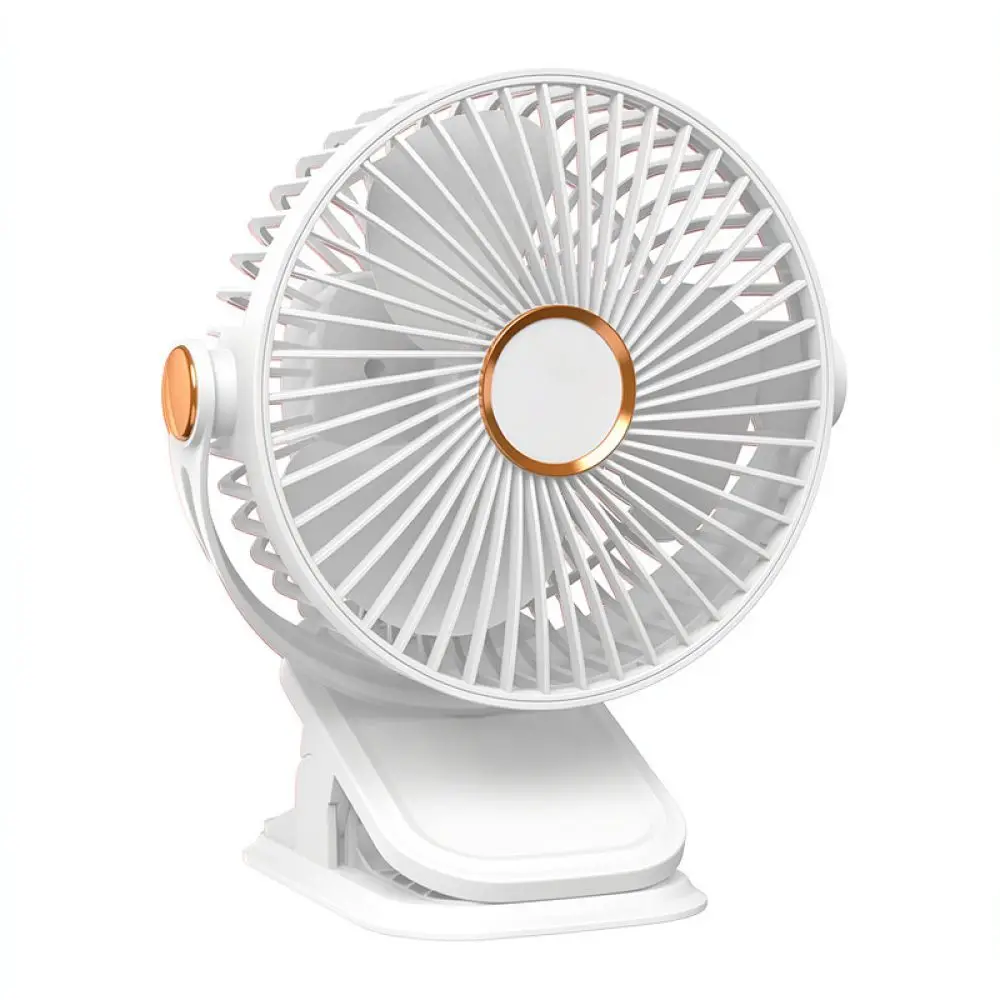Mini Clip On Fan USB Powered Portable Desktop Cooler With Light Multi Angle Cooling For Bedside Office Dormitory
