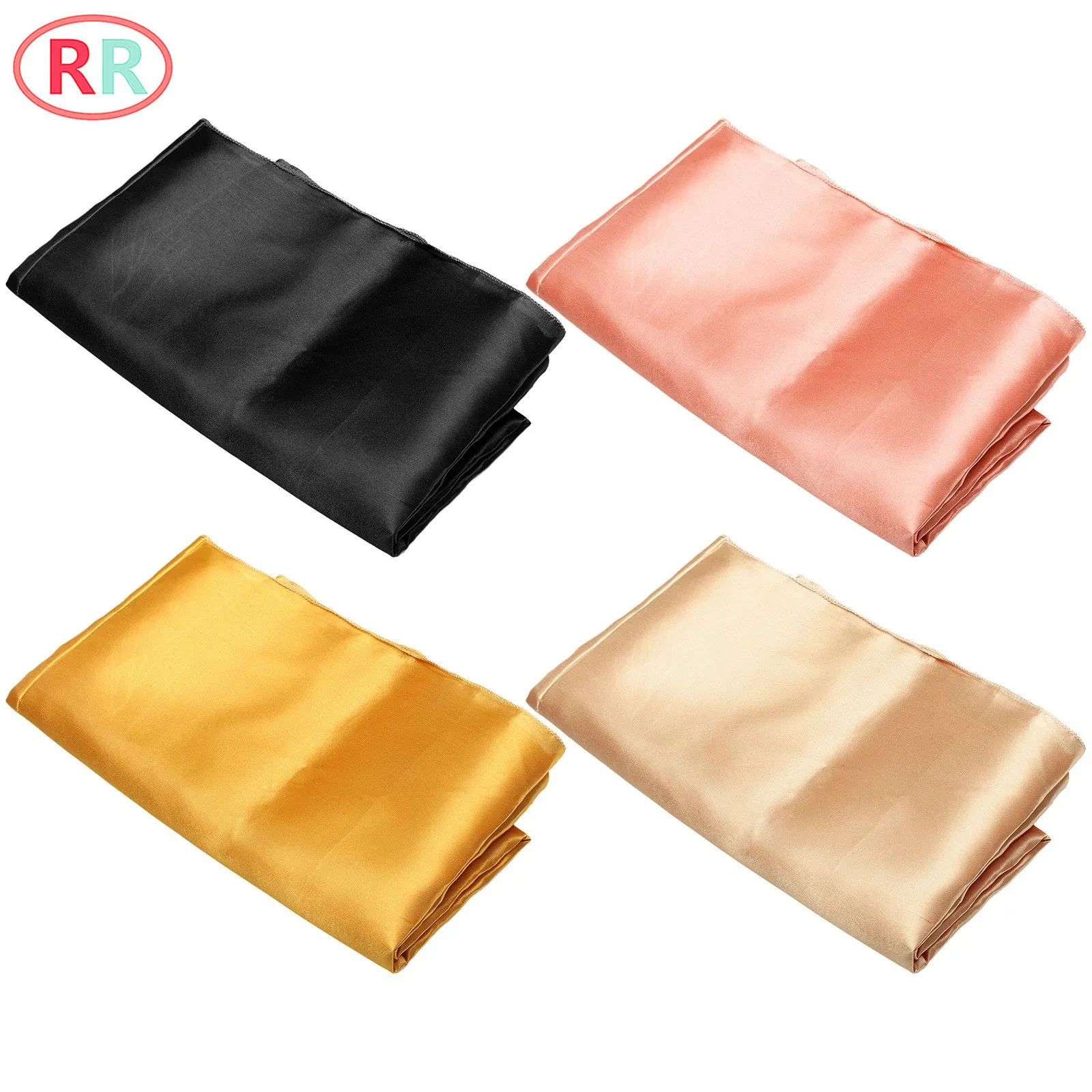 

Silk Satin Tablecloth Table Overlay Cover Table Runner Rectangular Table Decor for Wedding Banquet Dinner Table Decoration