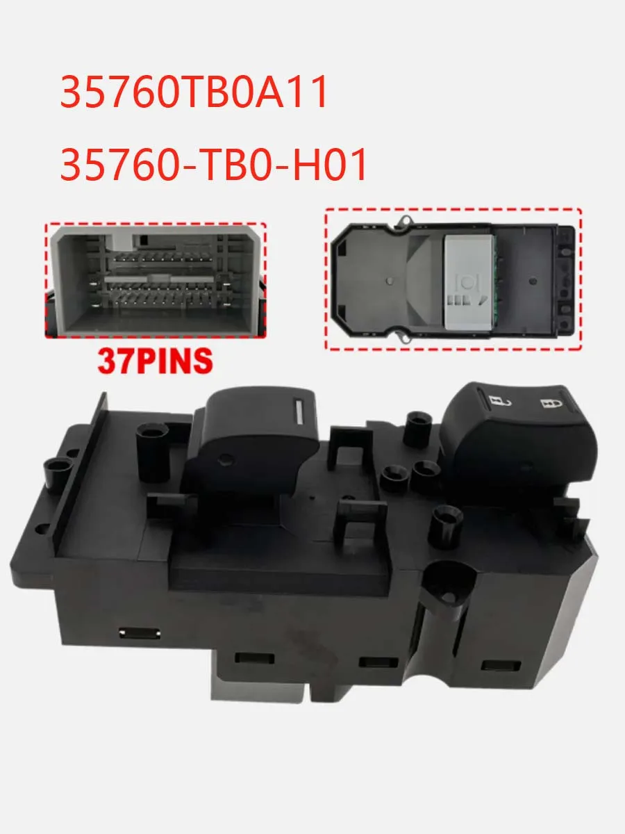 New Power Window Switch Front Passenger Side For 08-13 Honda Accord 35760TB0A11 35760-TB0-A11 35760-TB0-H01 35760TB0H01