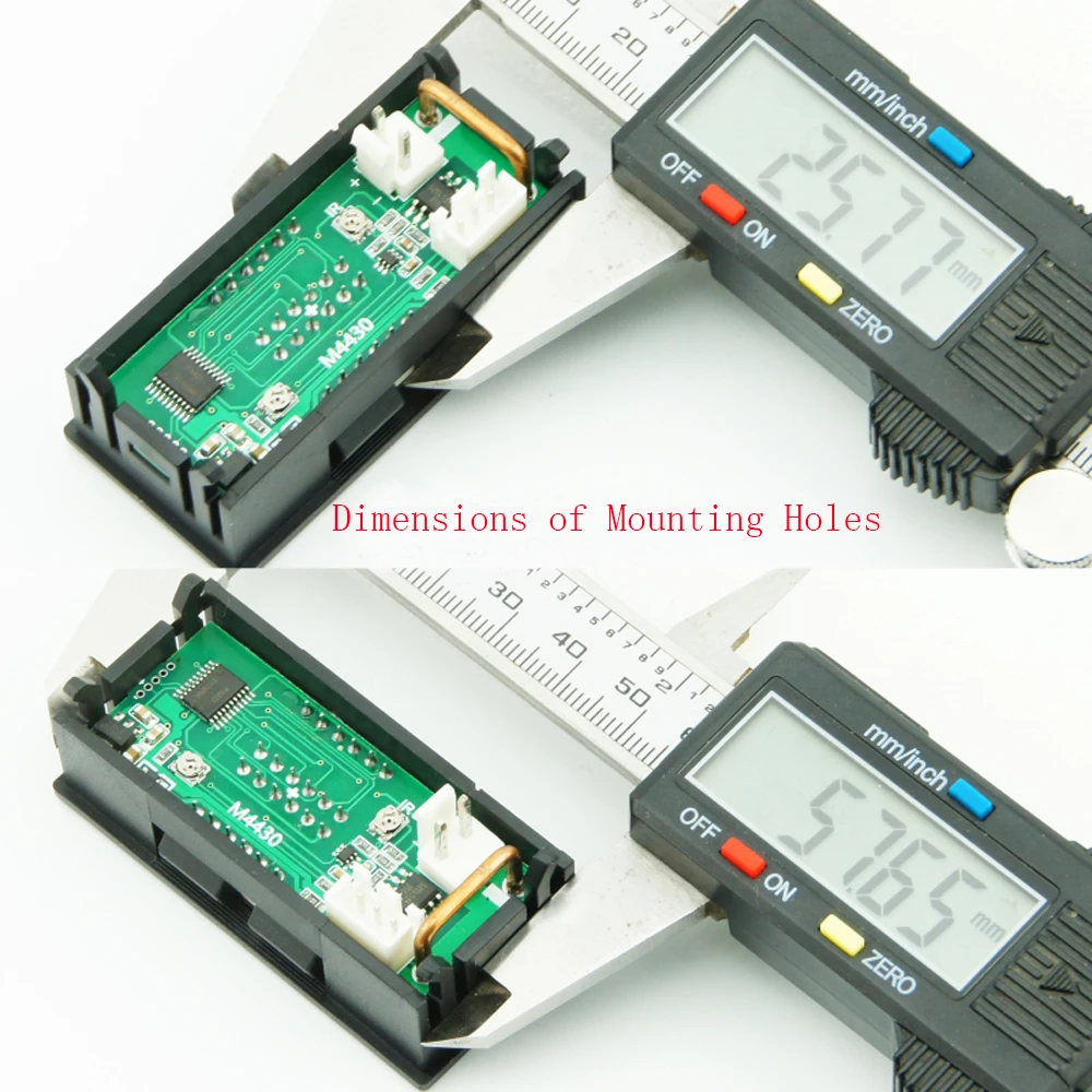 M4430 Electronic Digital Voltmeter Ammeter DC 100V 10A 0.28'' 4 Bit Red Blue LDE Display Voltage Regulator Volt AMP Meter Tester