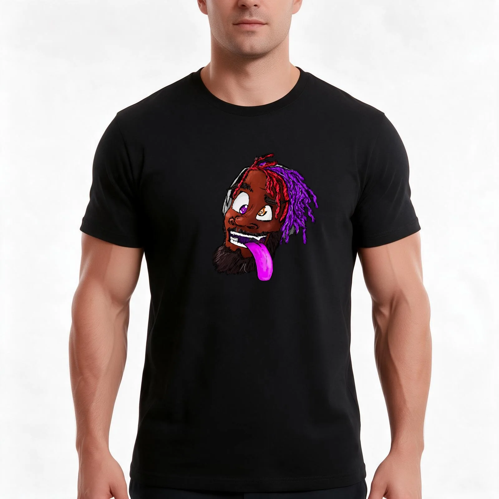 Veillie Starr- The Mad Space Wizard T-Shirt, Summer Casual Cotton Tee, Oversized Streetwear Tops, Vintage Graphic Print