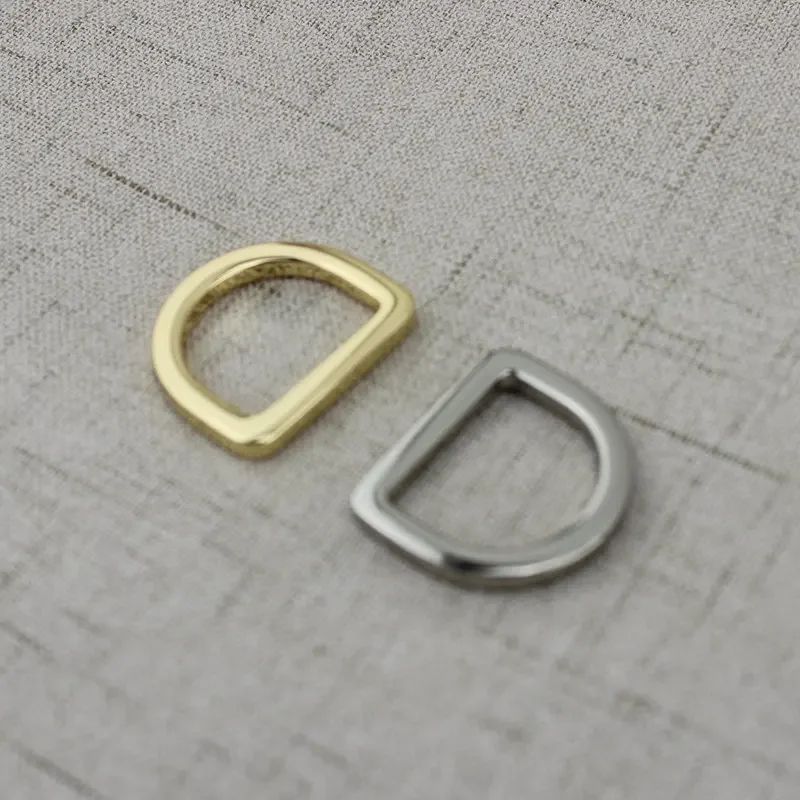 10-50pcs 20mm 25mm High quality Welded Belt Strap D ring Handbag webbing adjusted Alloy quare edge d ring