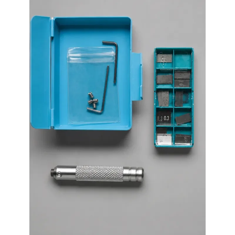 Manual Die Rule Nicking Tool Set 20 Blades Metal Body Knurled Handle for Die Cutting Boards Machines