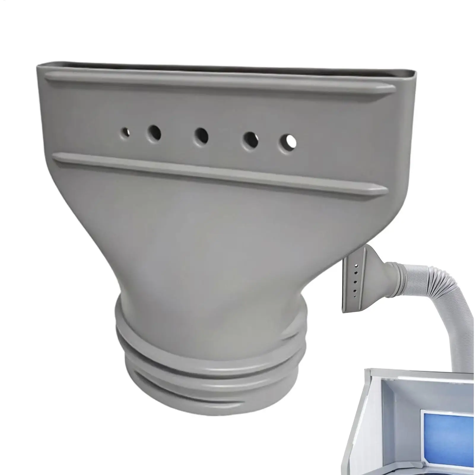 15CM Flat Mouth Joint Exhaust Duct Portable Mobile Air Conditioner Window Duct Pipe Hose Interface Connector Flat Nozzle