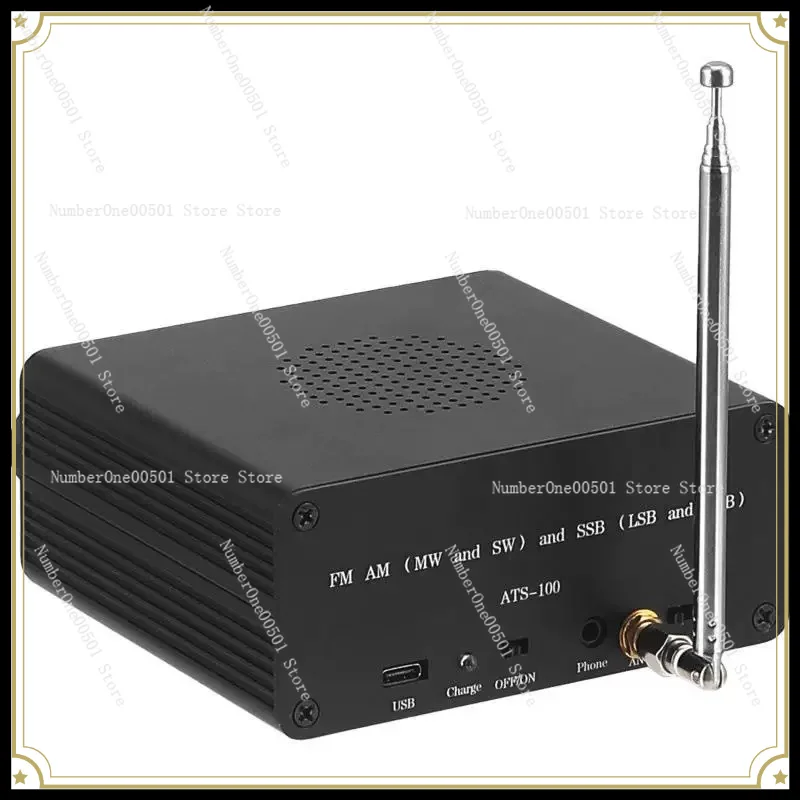 ATS-100 FM AM MW SW SSB Full Band Radio with Spectrum Scanning DSP Receiver
