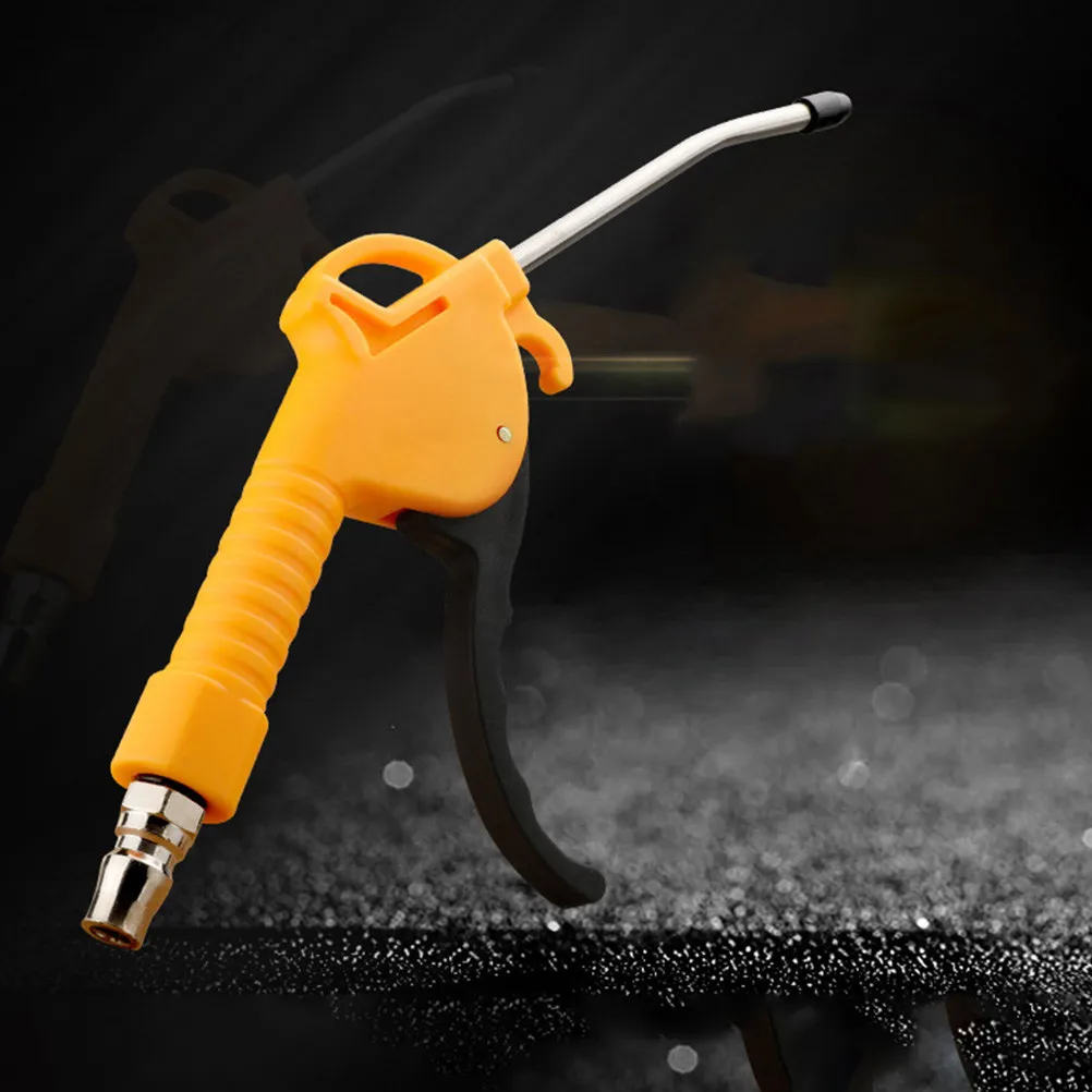 

2 шт. Пневматический пистолет для сдувания пыли, оранжевый, портативный пылесборник, ручной пылесос высокого давления для чистки клавиатуры и стола