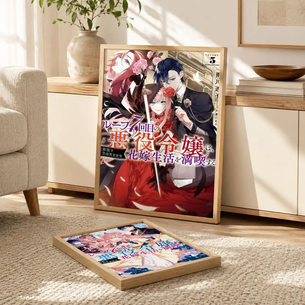 anime 7th Time Loop Poster Modern PP Paper Wall Decorative for Cafe Office Bar Home Wall Decor Gift
